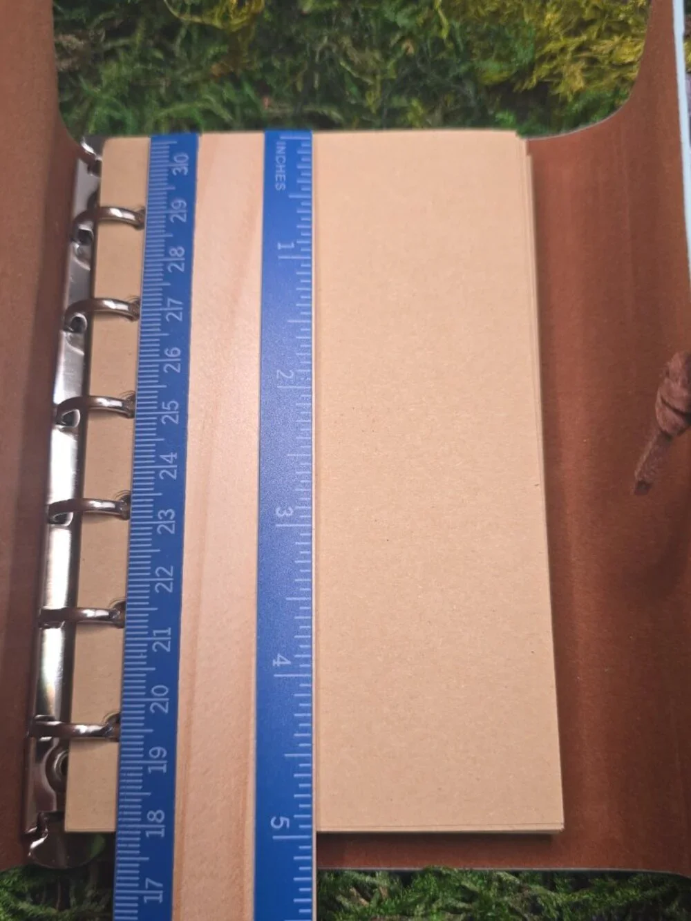 Blue Faux Leather Crystal Journal | Rose Quartz Amethyst Quartz